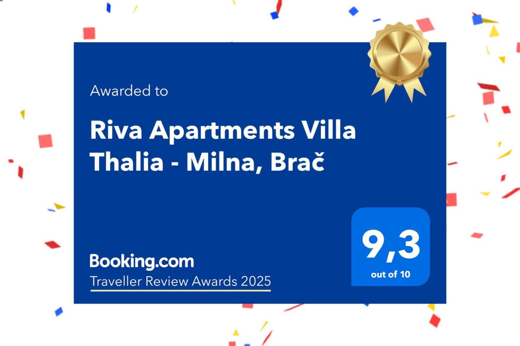 Riva Apartments Villa Thalia - Milna, Brac Милна Екстер'єр фото